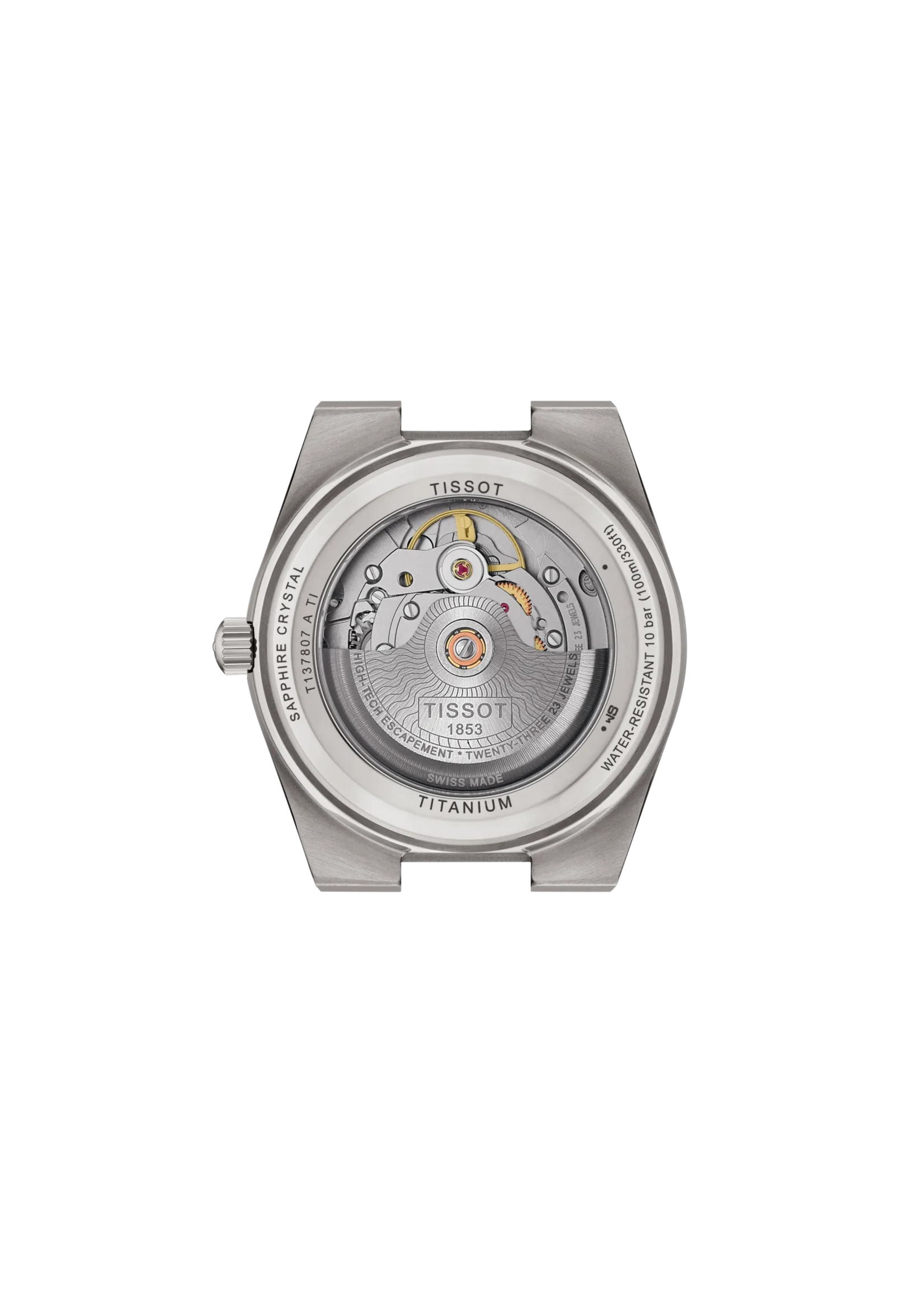 TISSOT T1378074406100  Tissot PRX Titanium 38mm
