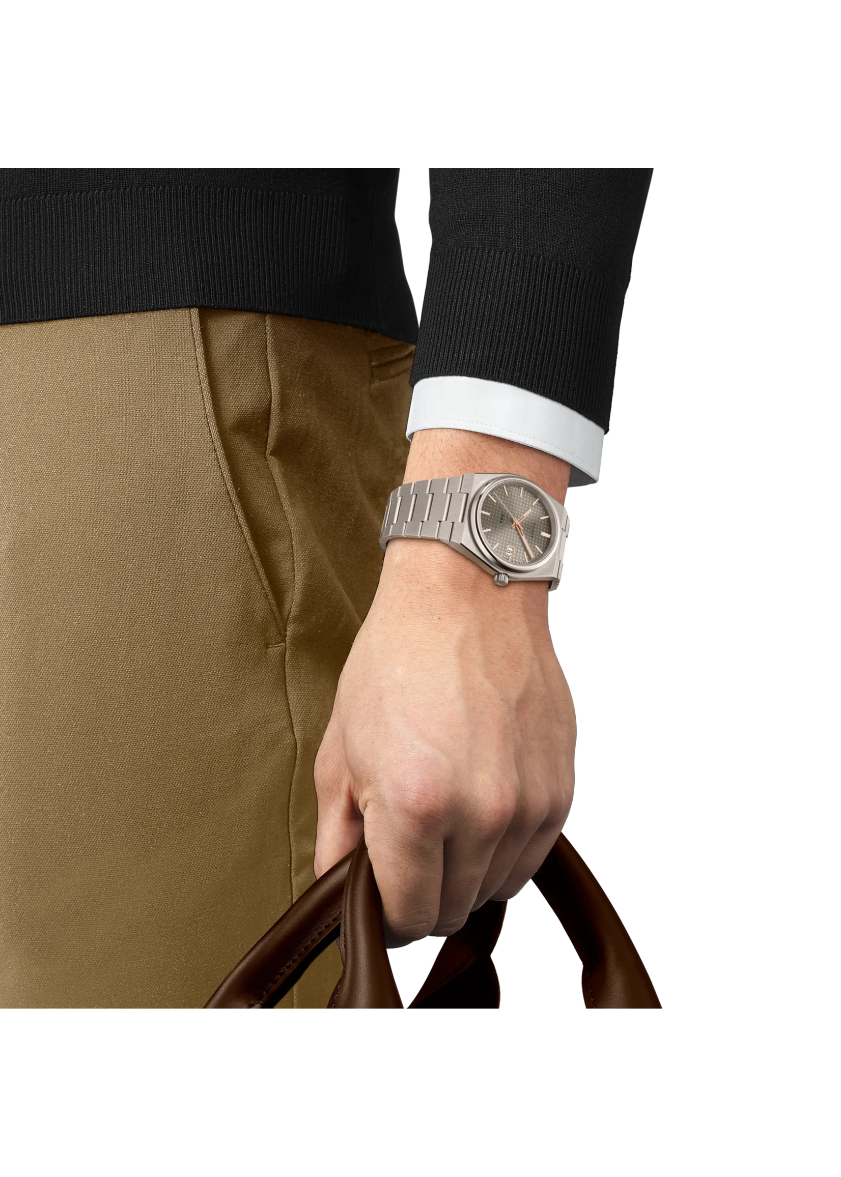 TISSOT T1378074406100  Tissot PRX Titanium 38mm