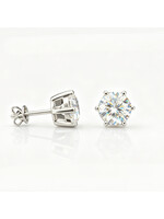 Oceans Talia Diamond Ear Studs in 14K White Gold – 2.18 CT