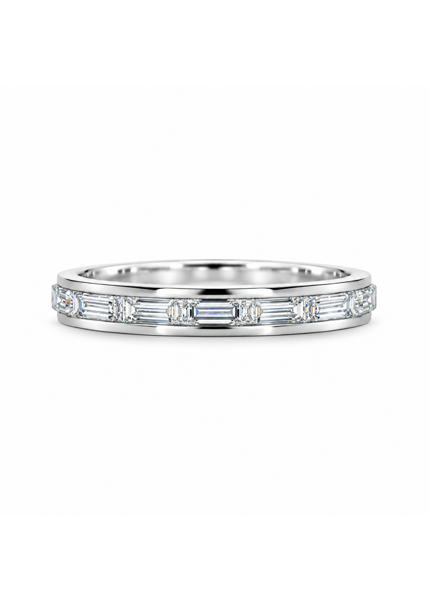 Oceans The Élan Baguette Eternity Band