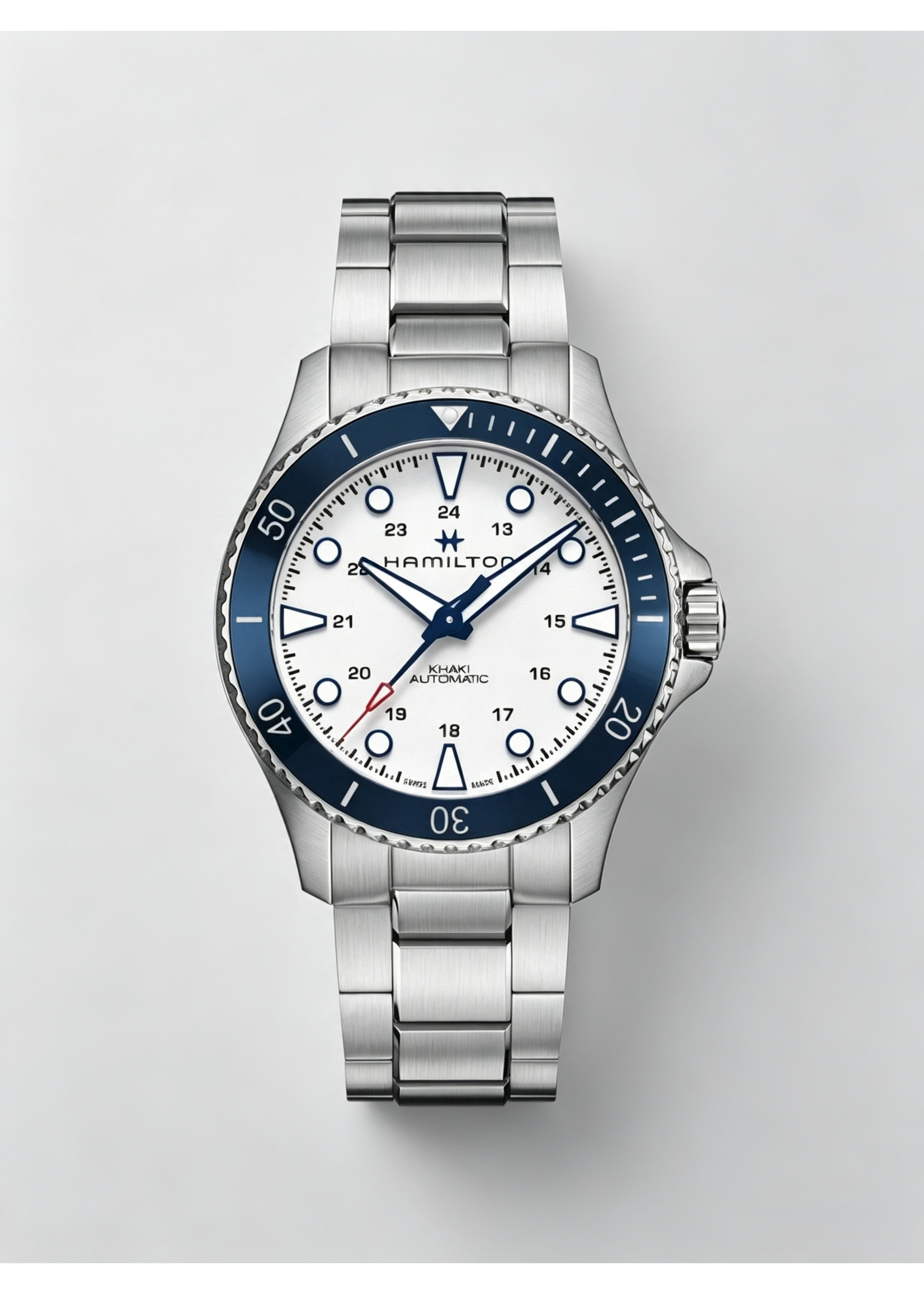 HAMILTON H82505150 Hamilton Khaki Navy Scuba Auto White 43MM