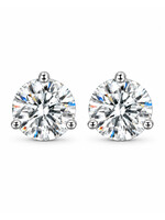 Oceans 3-Prong 2CTW Lab-Grown Diamond Stud Earrings in 14K White Gold