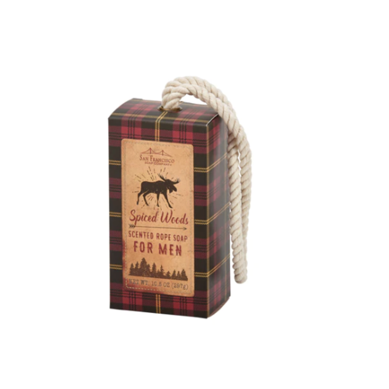Moose Soap on a Rope - Spiced Woods