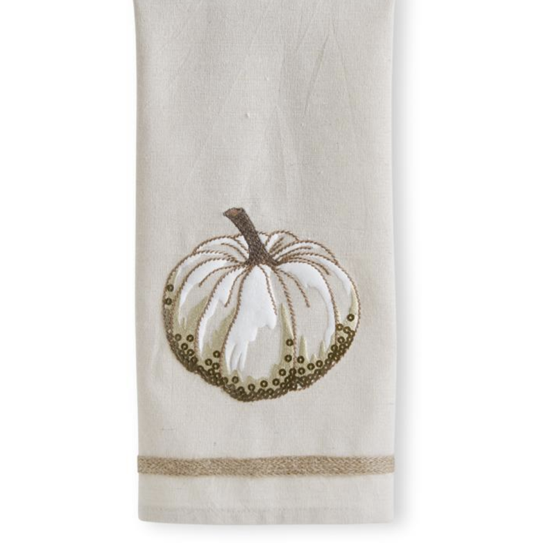 Tea Towel Cream Pumpkin - Clearance