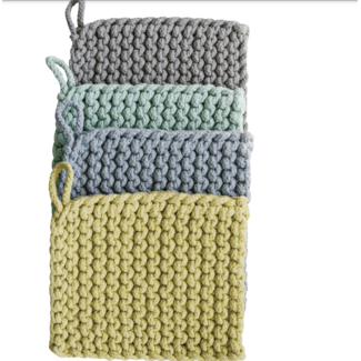 Cotton Crocheted Pot Holder Multi Color