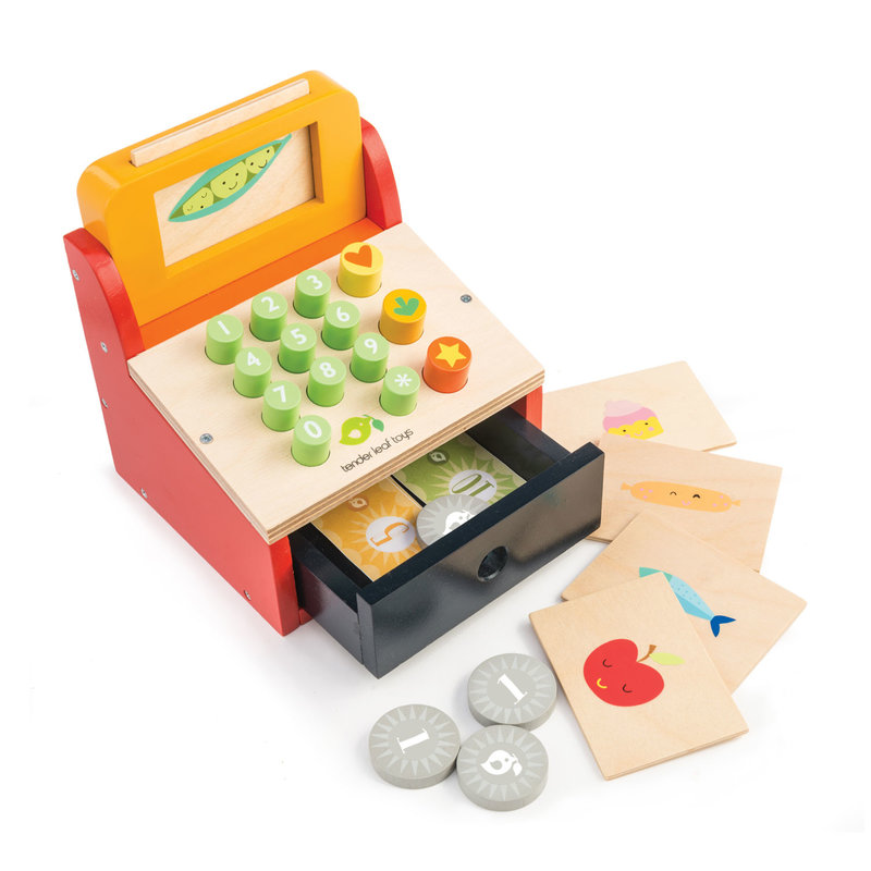 Toy Cash Register With Money