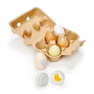 Tender Leaf Toys Wooden Eggs Toy