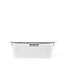 Behrens Oval Storage Tub White Medium 1.75 Gallon