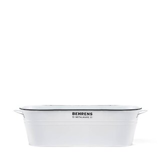 Behrens Oval Storage Tub White Large 2.5 Gallon