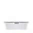 Behrens Oval Storage Tub White Large 2.5 Gallon