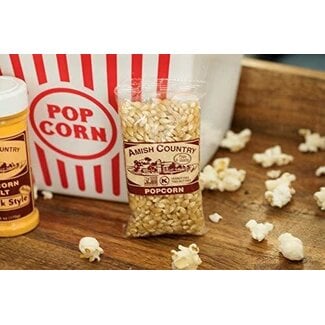 Amish Country Popcorn 4 oz Baby White Popcorn Sample