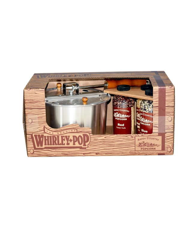 Whirley Popper Gift Set with Popcorn