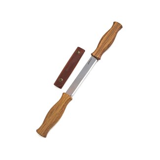 Drawknife Oak Handle w/Leather Sheath