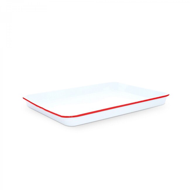 Large Jelly Roll Tray Red Rim 16.25x12.5