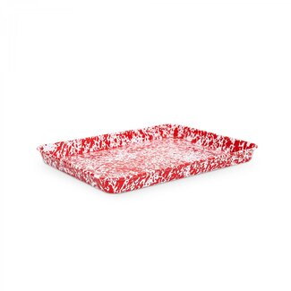 Crow Canyon Large Jelly Roll Tray Red Splatter 16.25x12.5