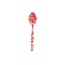 Crow Canyon Lg Serving Spoon Red Splatter