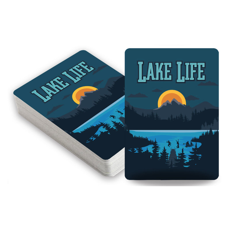 Lake Life at Night Playing Cards