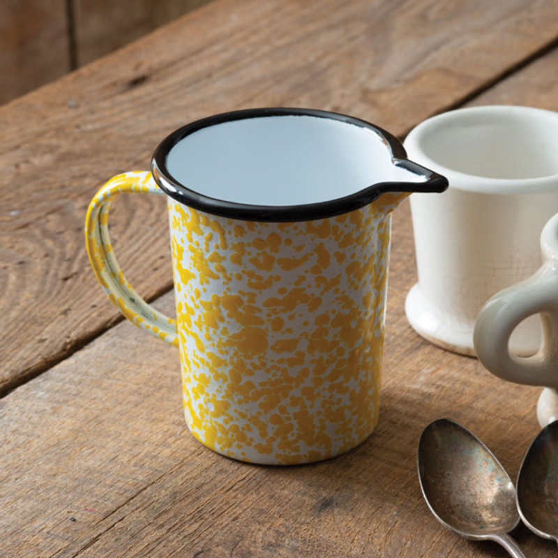 Yellow Speckled Creamer Cup