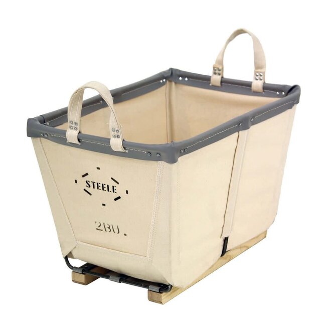 Canvas Small Carry Basket 2 Bushel Steele