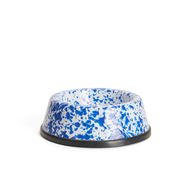 Small Pet Bowl Navy Splatter