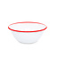 Crow Canyon Small Serving Bowl Red Rim 1.5 Qt