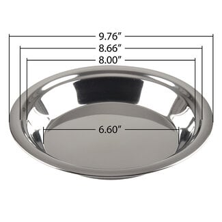 9” Pie Pan Stainless Steel