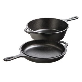Lodge Cast Iron 3.2Qt Cast Iron Combo Cooker