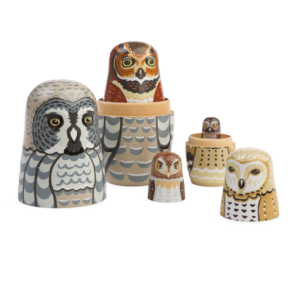 HearthSong Owl Woodland Themed Nesting Set