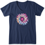 Life is Good Tie Dye Daisy Tee