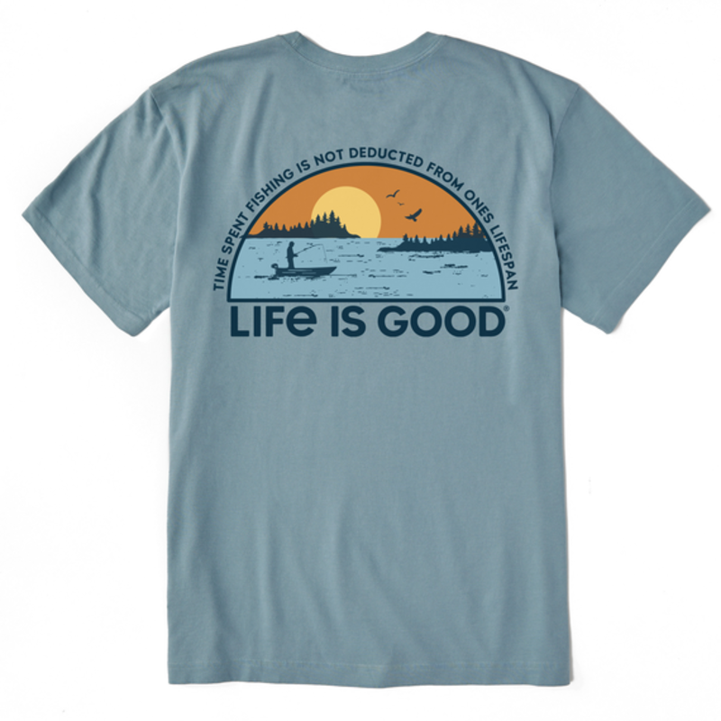 Life is Good Time Spent Fishing Tee