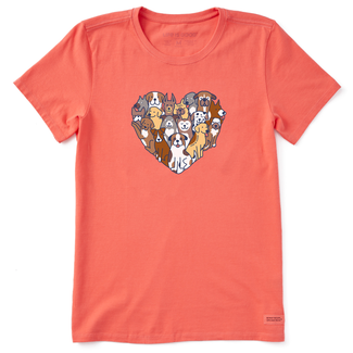 Life is Good Heart of Dogs Tee