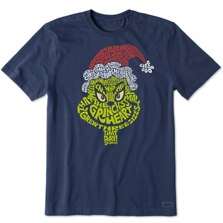 Life is Good Men’s Wordy Grinch SS