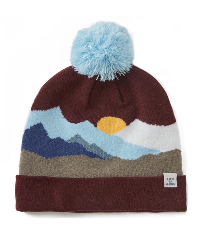 Life is Good Life Isn’t Perfect Mountain Beanie - Adult