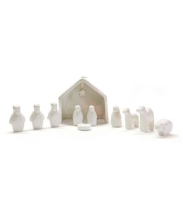 Two’s Company Miniature Nativity Set in Gift Box 11 pc