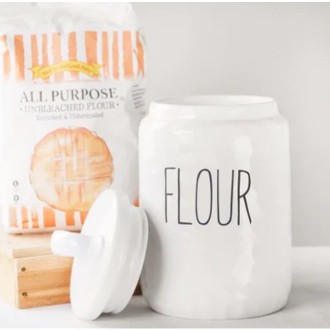 Clearance White Flour Keeper 10”