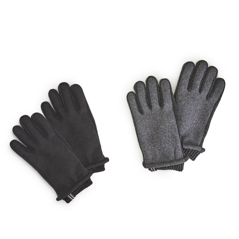 Two’s Company Men's Flannel Glove w/ Sweater Detail
