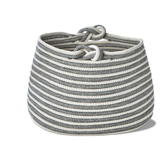 Stripe Knot Handle Basket