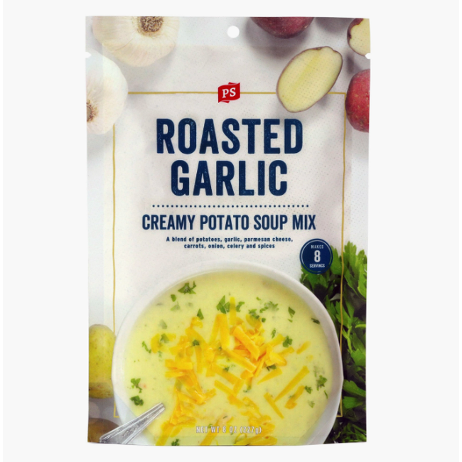 Roasted Garlic Creamy Potato Soup