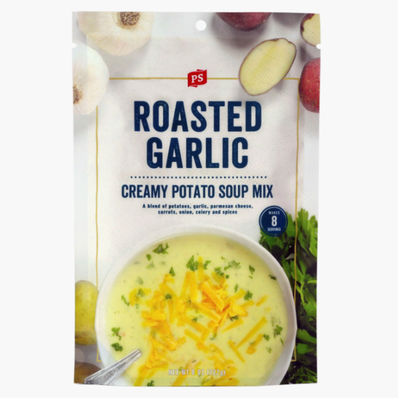 Roasted Garlic Creamy Potato Soup