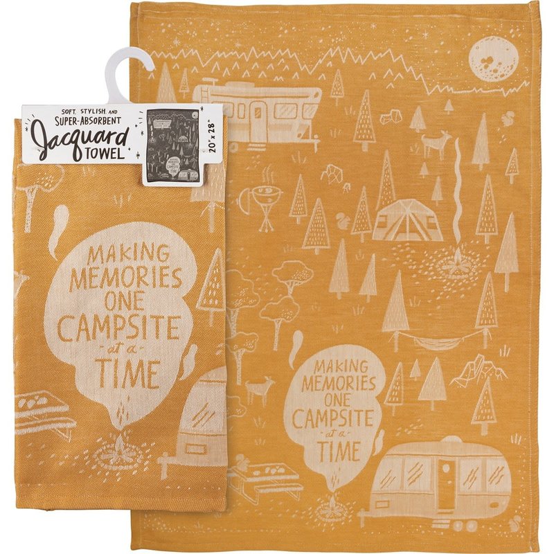 Primitives by Kathy One Campsite At a Time Towel