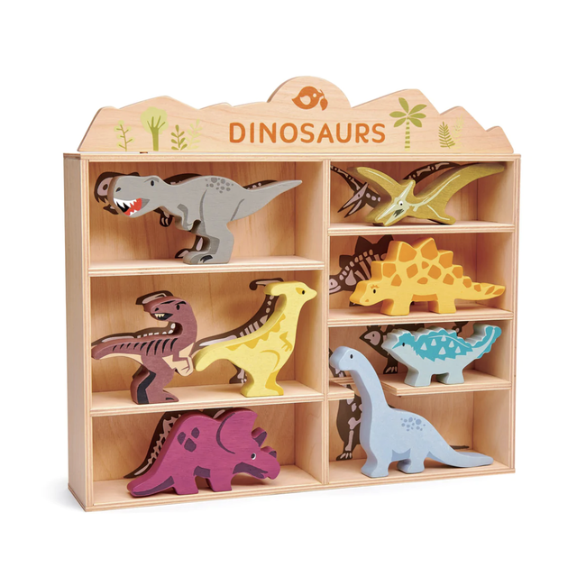 Dinosaurs with Display Shelf