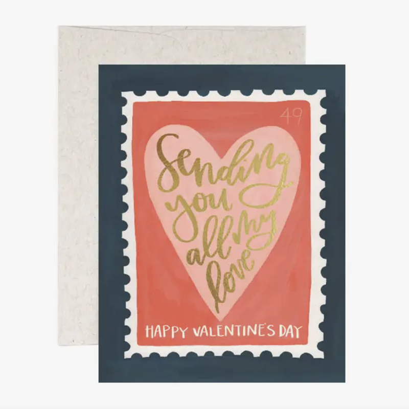Valentine Stamp Greeting Card