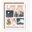 Love You More  Valentine Greeting Card