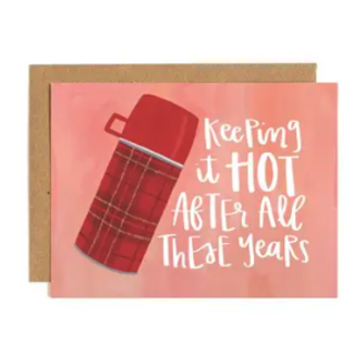 Keeping it Hot Thermos Valentine Greeting Card