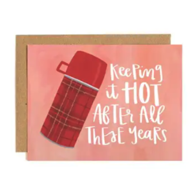 Keeping it Hot Thermos Valentine Greeting Card