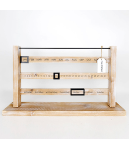 Adams & Co Bamboo Wood Calendar Scale
