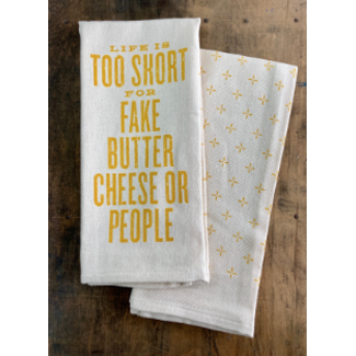 Southern Fried Design Barn Life is to Short Tea Towel