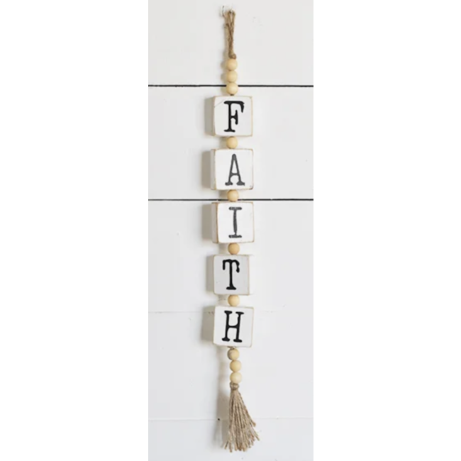 Faith Hanger with Beads