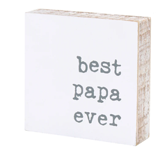 Best Papa Block Sign