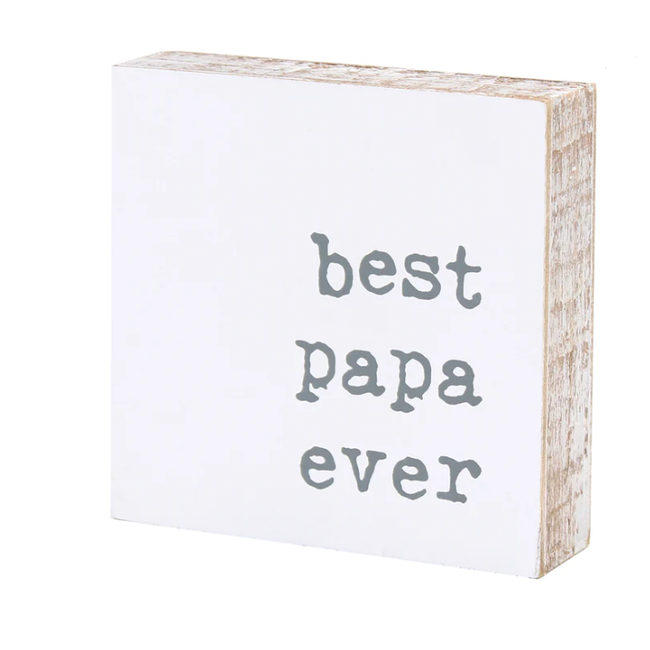 Best Papa Block Sign